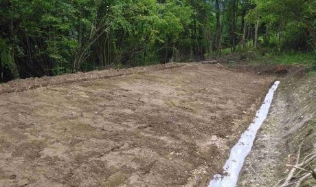 Travaux de terrassement de terrain avec mise en place de drainage à Saint Mury Monteymond 38190