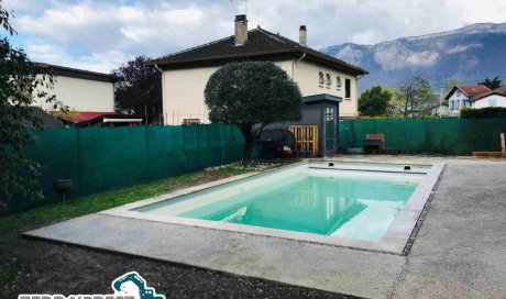 Nouvelle terrasse en béton désactivé à Villard Bonnot 38190 