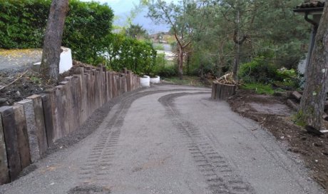 TERRA'PREST assainisseur et terrassier entre Grenoble et Chambéry : Terrassement d'une voie d'accès pour pompier à St-Ismier