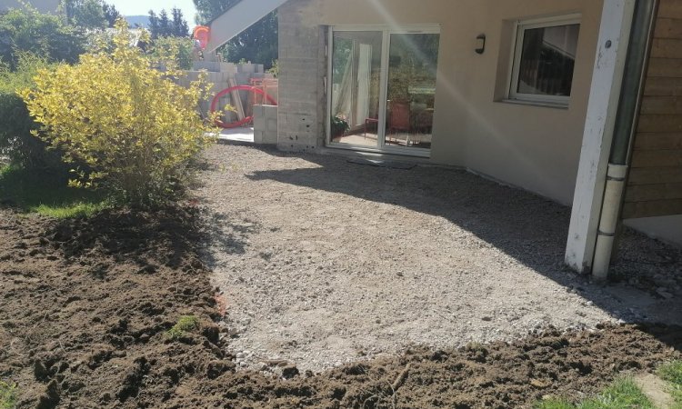 TERRA'PREST, assainisseur et terrassier entre Grenoble et Chambéry : Drainage de fondations sur une extension d'habitation à Pontcharra (38530) pour garantir son étanchéité